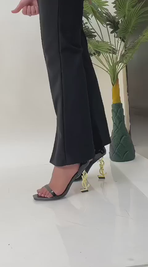 Saint Laurent Opyum leather sandals Women